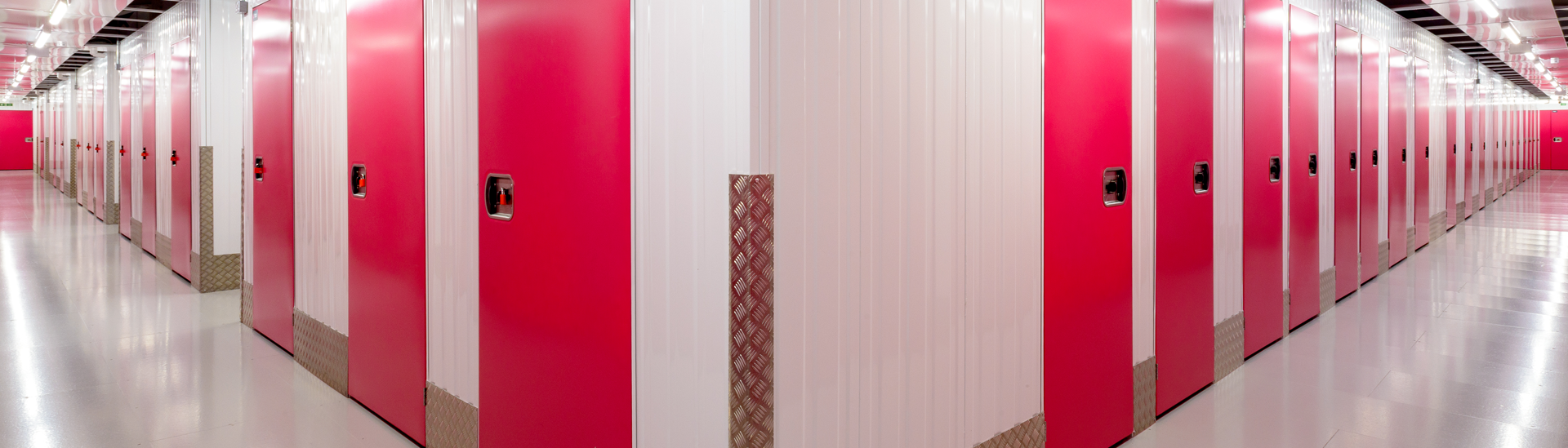 Image of self storage units on corridors at a facility