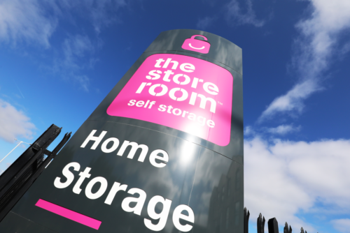 Sign outside The Store Room Preston showing services offered