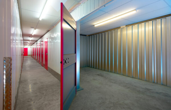 Open Self Storage Room with corridor in background