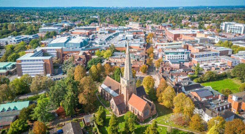 Aerial View Of Solihull