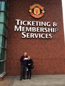 MUFC comp winners at Old Trafford Manchester
